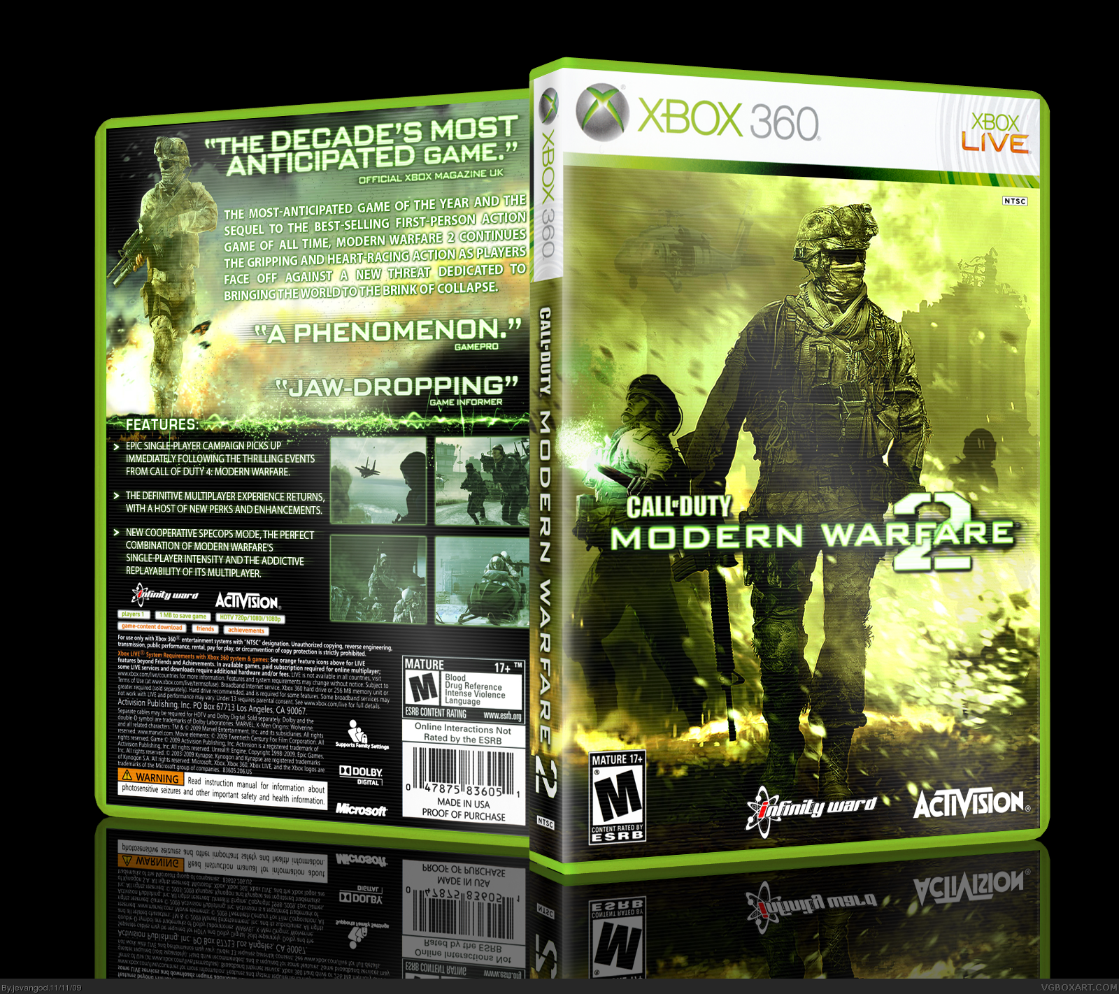 COD: Modern Warfare 2 box cover
