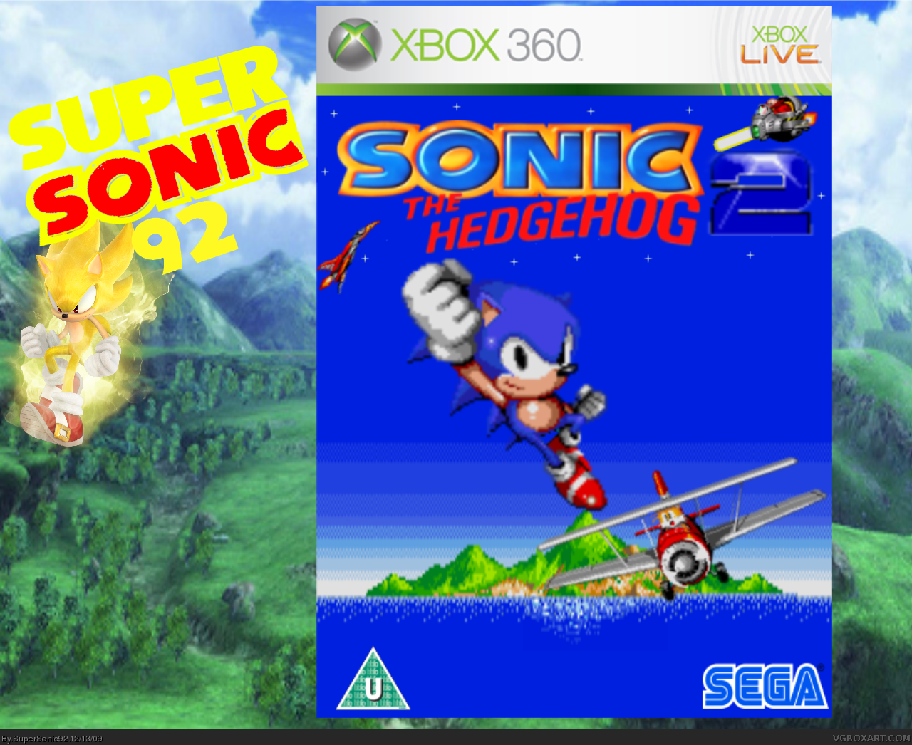 Sonic The Hedgehog 2 box cover