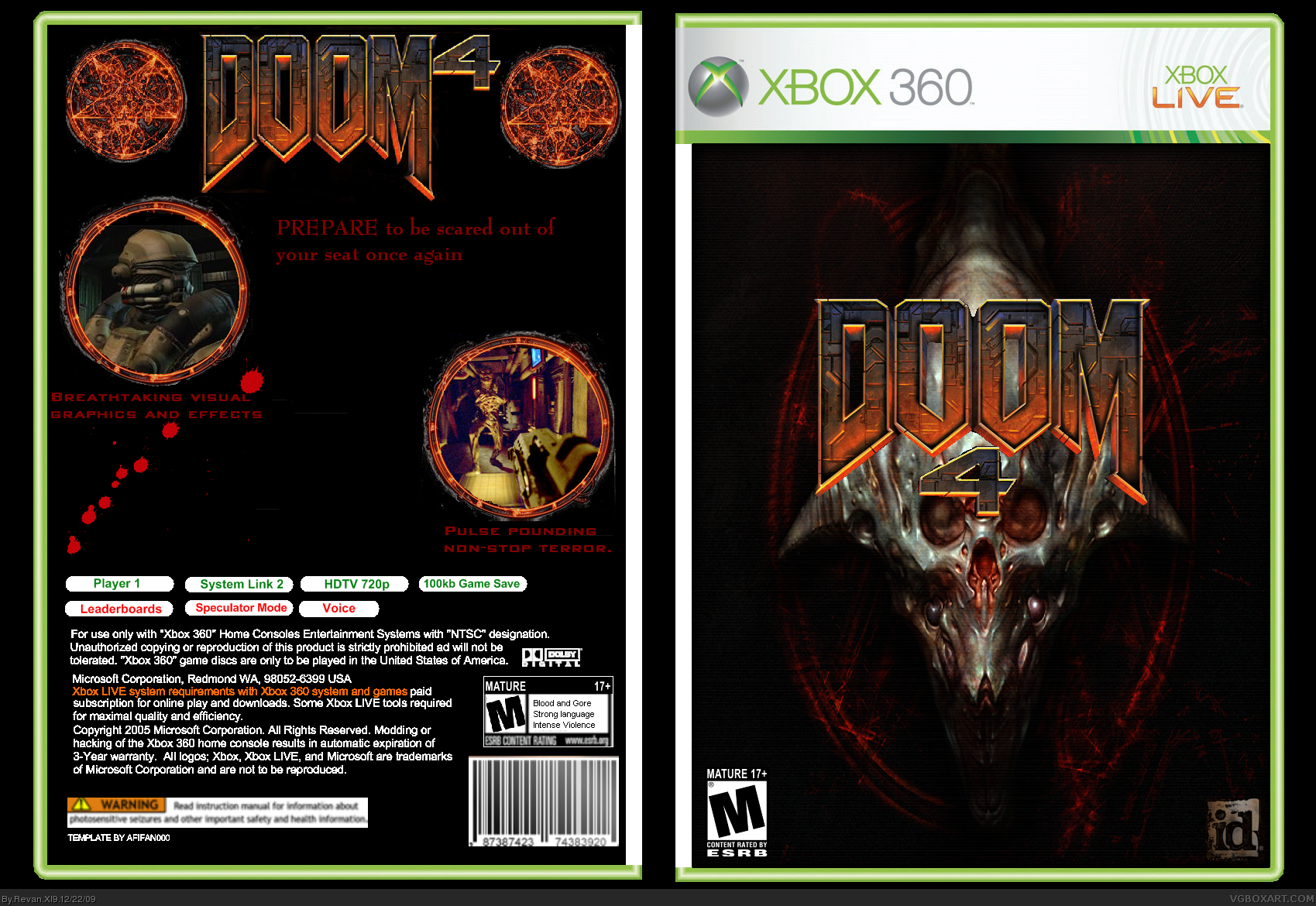 Doom 4 box cover