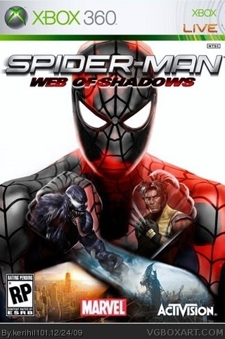 spider-man web of shadows box cover