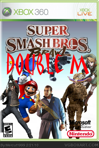 Super Smash Bros Brawl Double M box art cover
