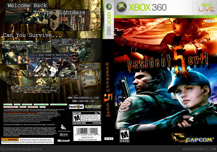 Resident Evil 5 Box Shot for Xbox 360 - GameFAQs