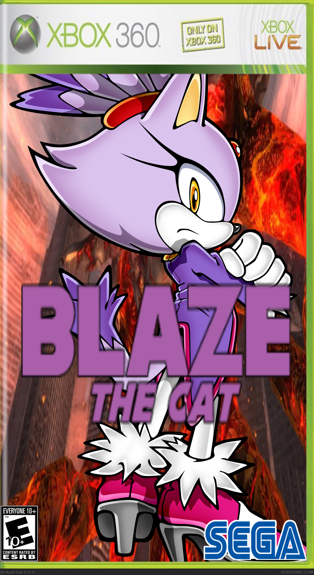 Blaze The Cat box cover