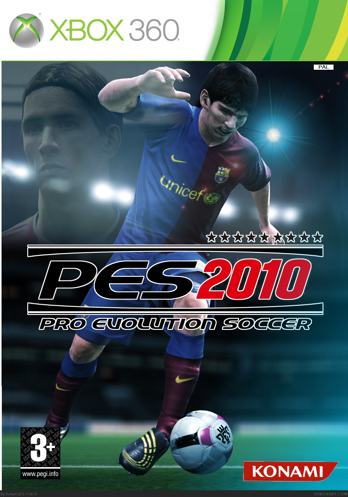 Pro Evoloution Soccer 2010 box cover