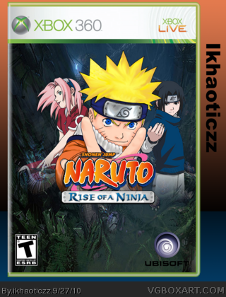 Naruto Rise of a Ninja box art cover