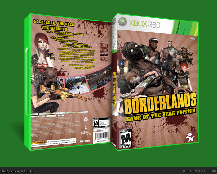 Borderlands: Game of the Year Edition box art cover