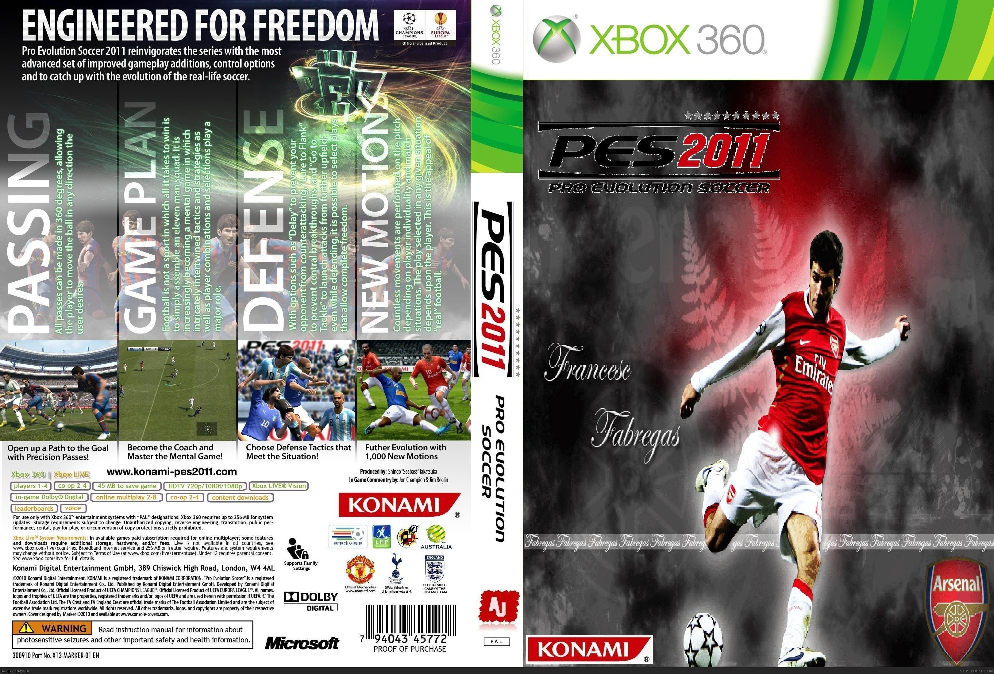 Pro Evolution Soccer 2011 box cover