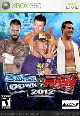 Smackdown vs. Raw 2012 Xbox 360 Box Art Cover by POOPFACE8675309