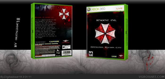 Resident Evil Operation Racoon City box art cover