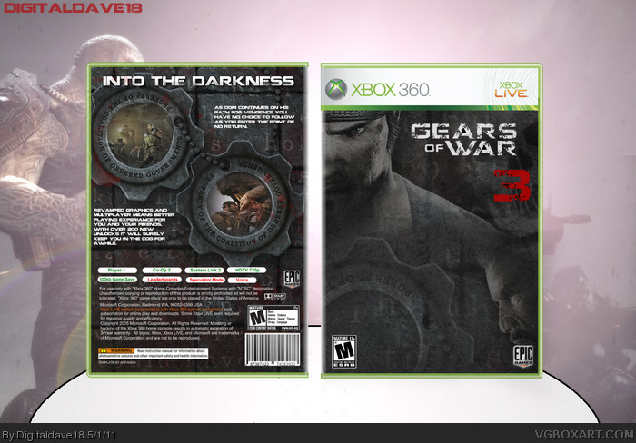 Gears of War 3 box art cover