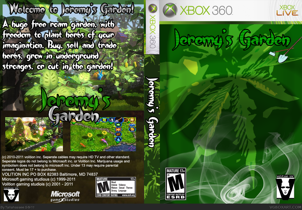 Jeremy's Garden : Spazzing Weeds! box cover
