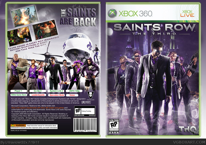 Xbox 360 saints sales row the third