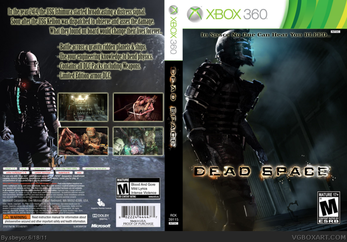 Dead Space Xbox 360 Box Art Cover By Sbeyor