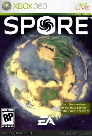Spore Xbox 360 Box Art Cover by Turk_Brown