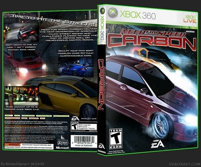 need for speed carbon xbox 360