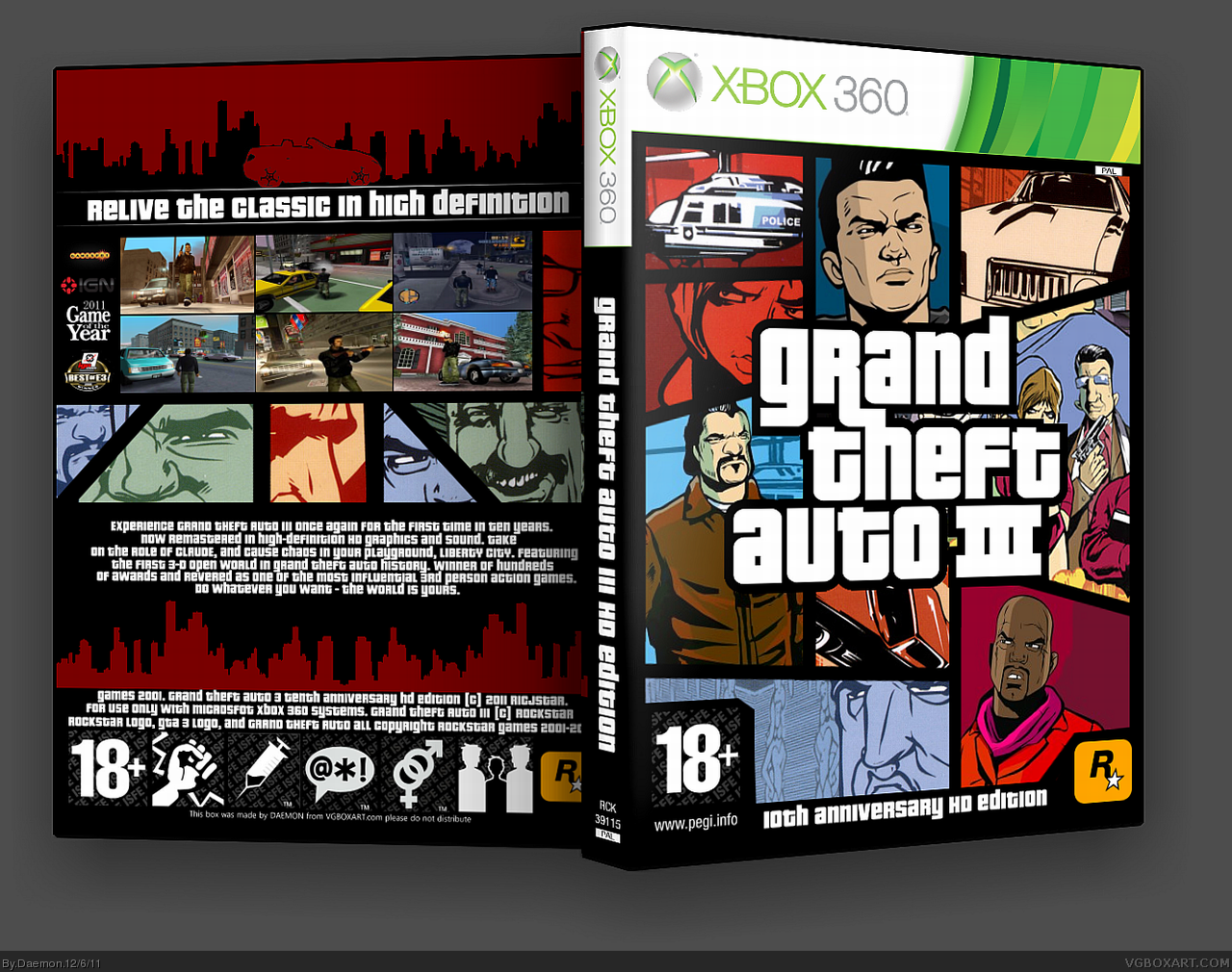 Grand Theft Auto III HD box cover
