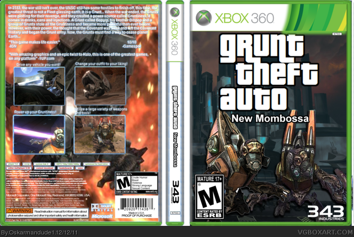 Grunt Theft Auto box art cover