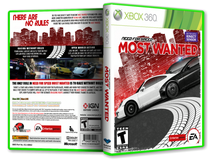 Need for Speed: Most Wanted box art cover