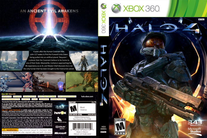 Halo 4 Xbox 360 Box Art Cover by Kief