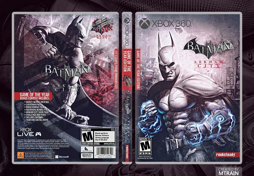 Batman Arkham City Game of the year Edition box cover