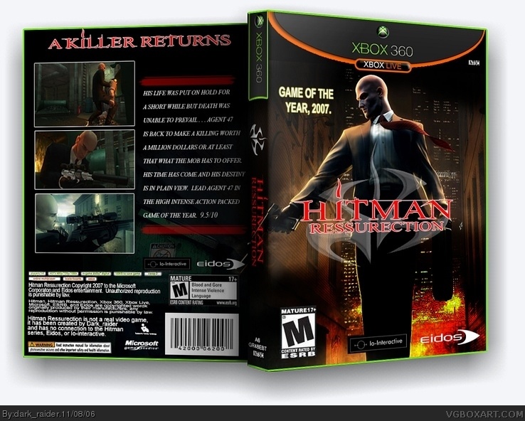 Hitman: Ressurection box cover