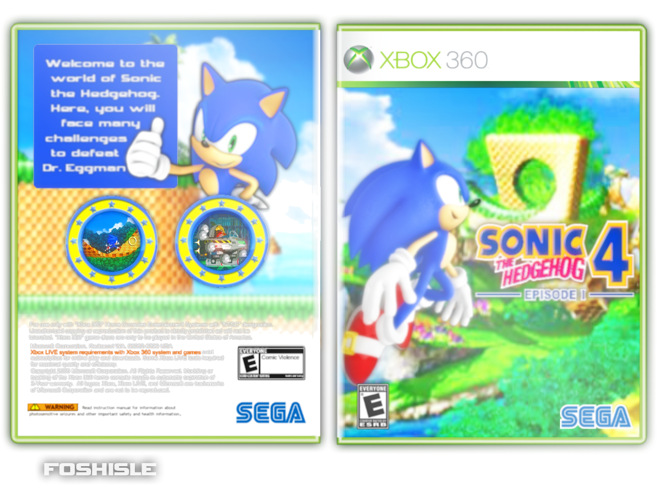 Sonic The Hedgehog 4: Episode 1 box cover