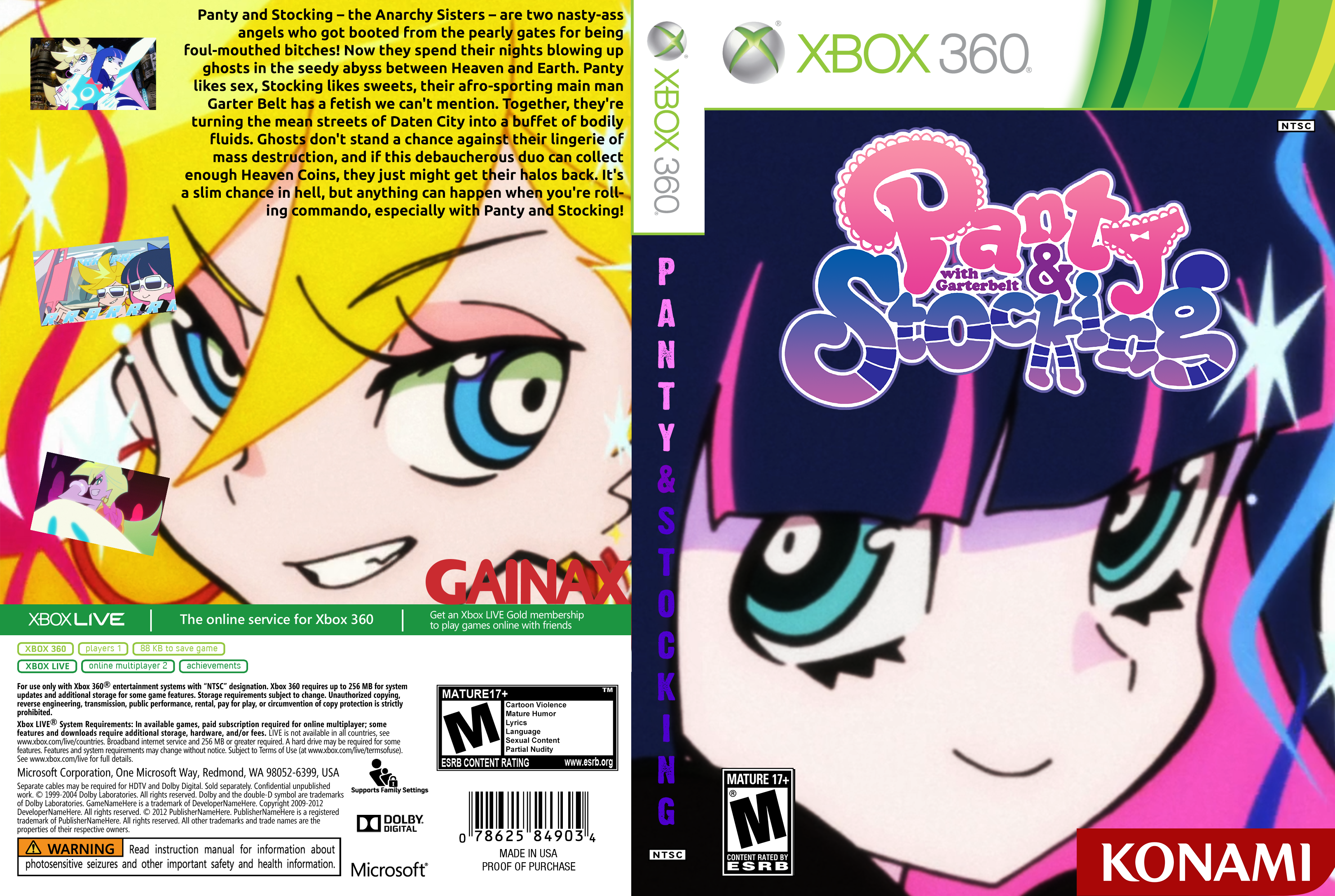 Panty & Stocking with Garterbelt box cover