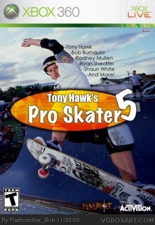 Tony Hawk's Pro Skater 5 box cover