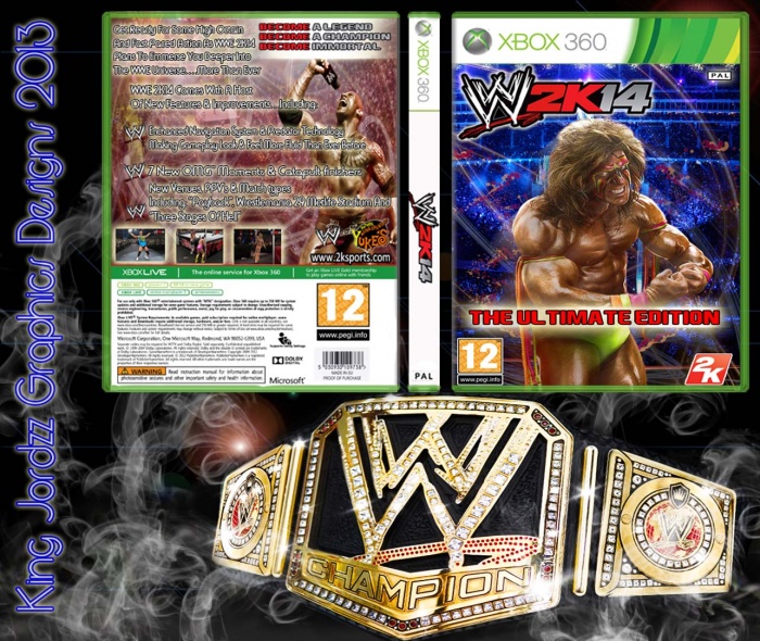 WWE 2K14 Xbox 360 Box Art Cover by kingjordzzgraphics85
 Wwe 2k14 Cover Xbox 360