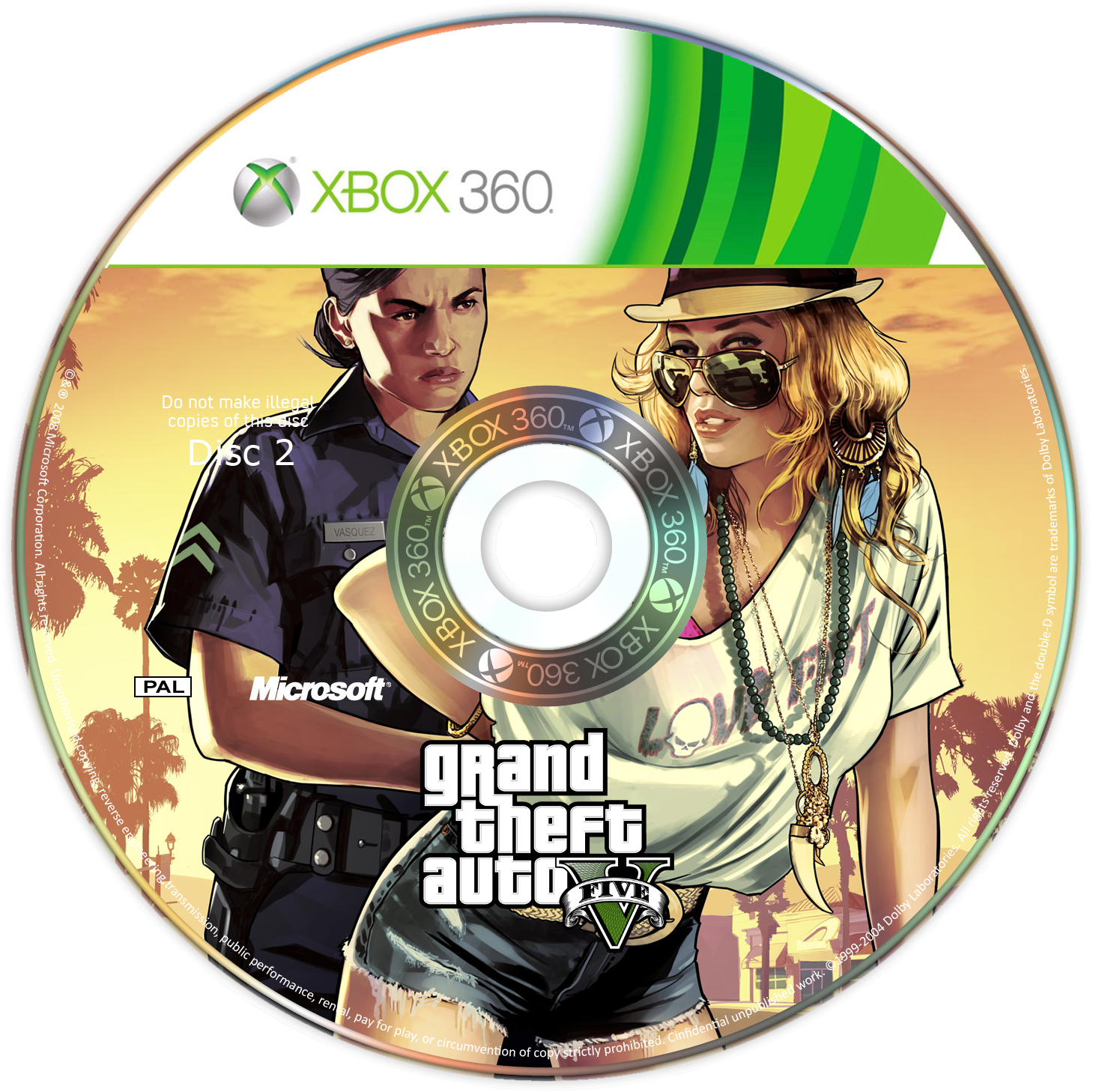 Viewing full size GTA V Disc 2 box cover