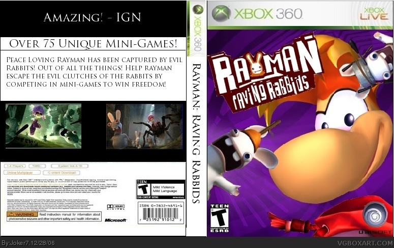 Rayman: Raving Rabbids box cover