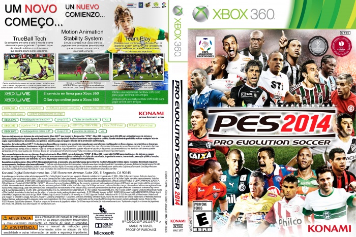 Pro Evolution Soccer 2014 - BR box art cover