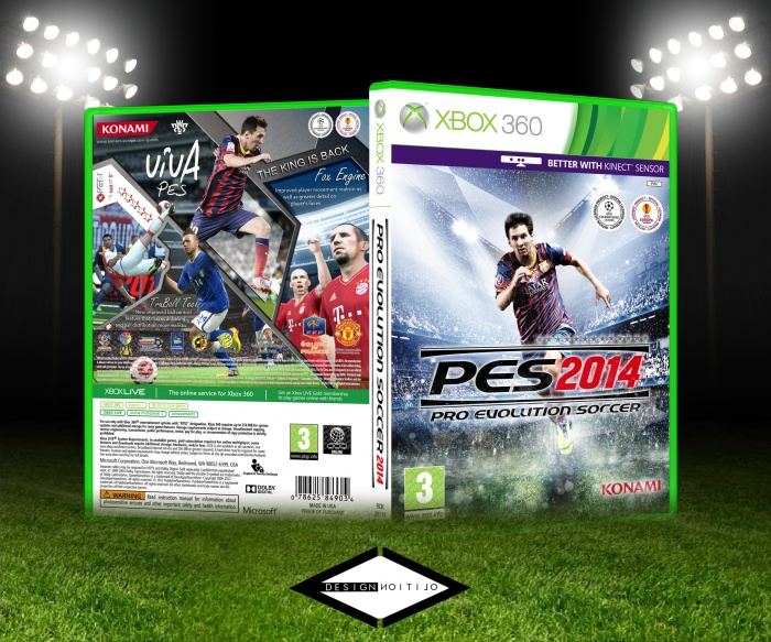 Pro Evolution Soccer 2014 box art cover
