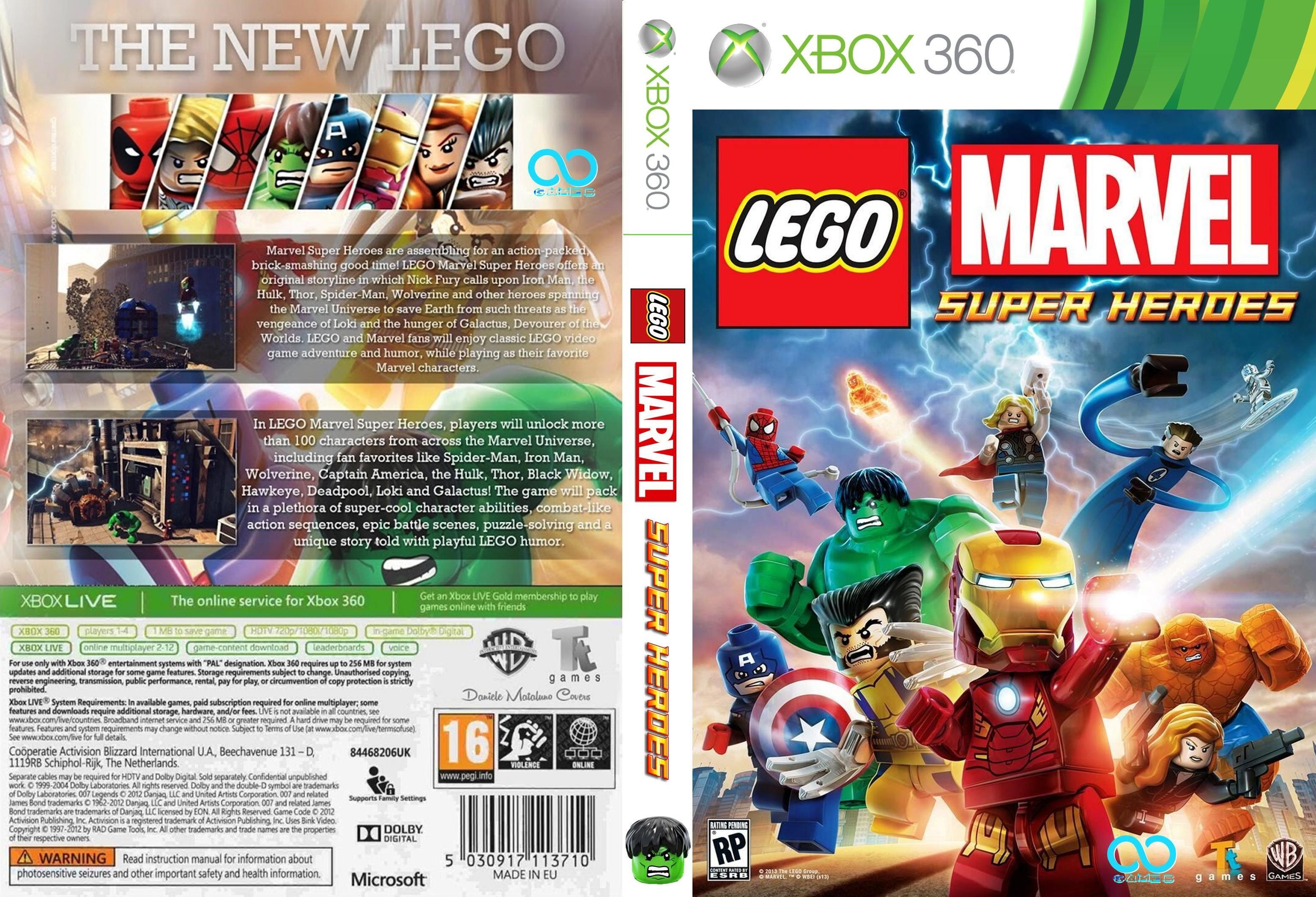 Lego Marvel Super Heroes box cover