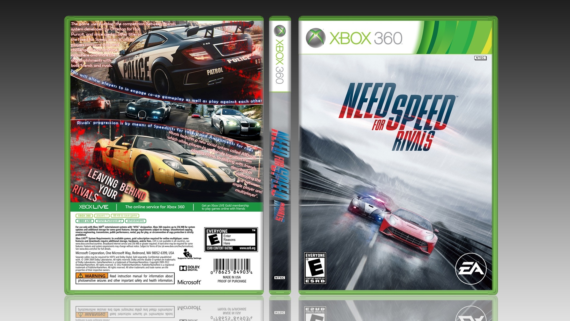 Viewing full size NEED FOR SPEED RIVALS box cover