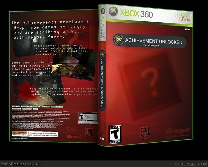 Achievement Unlocked box art cover