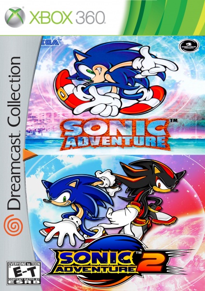 Sonic Adventure Collection Xbox 360 box art cover