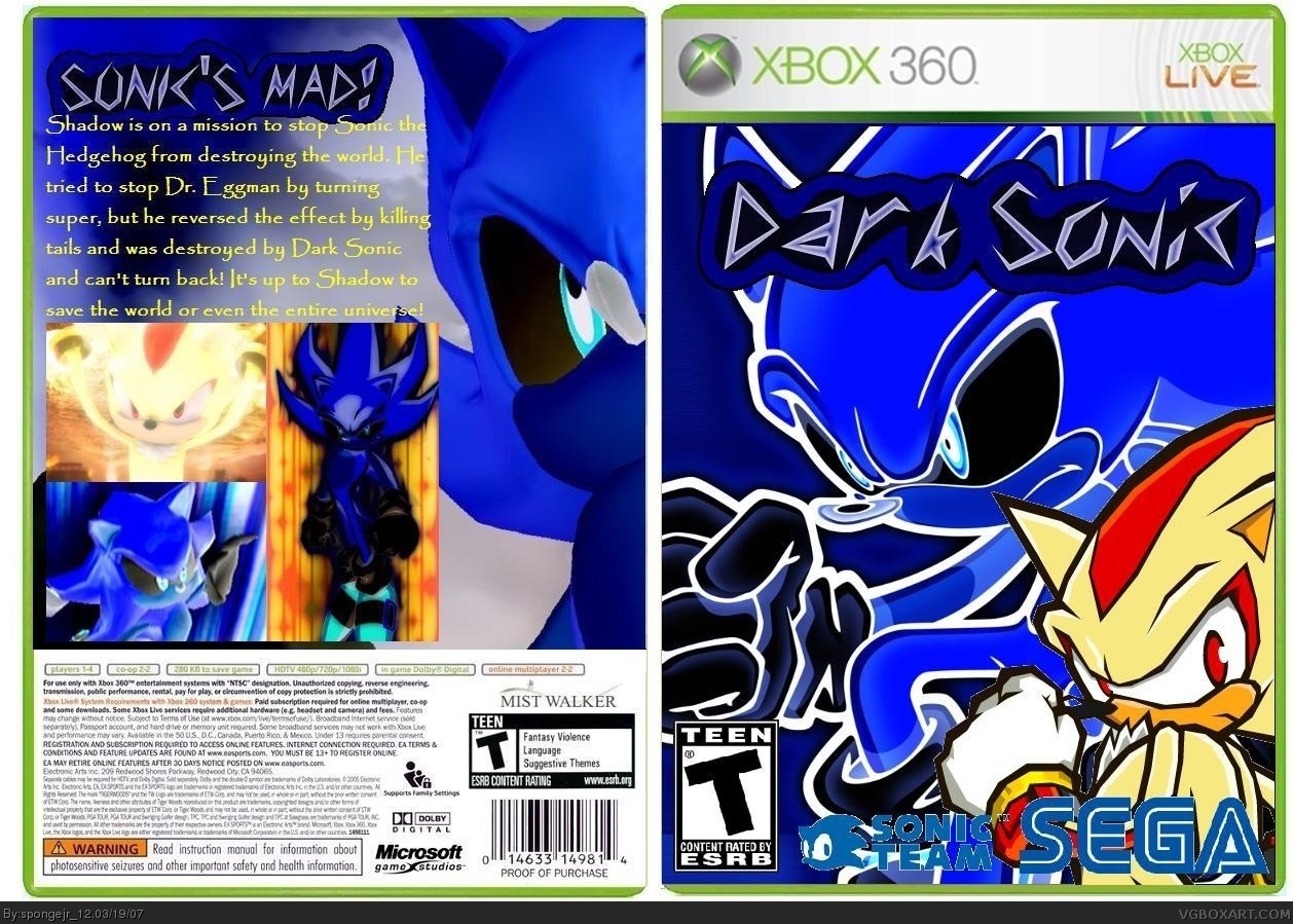 Dark Sonic box cover