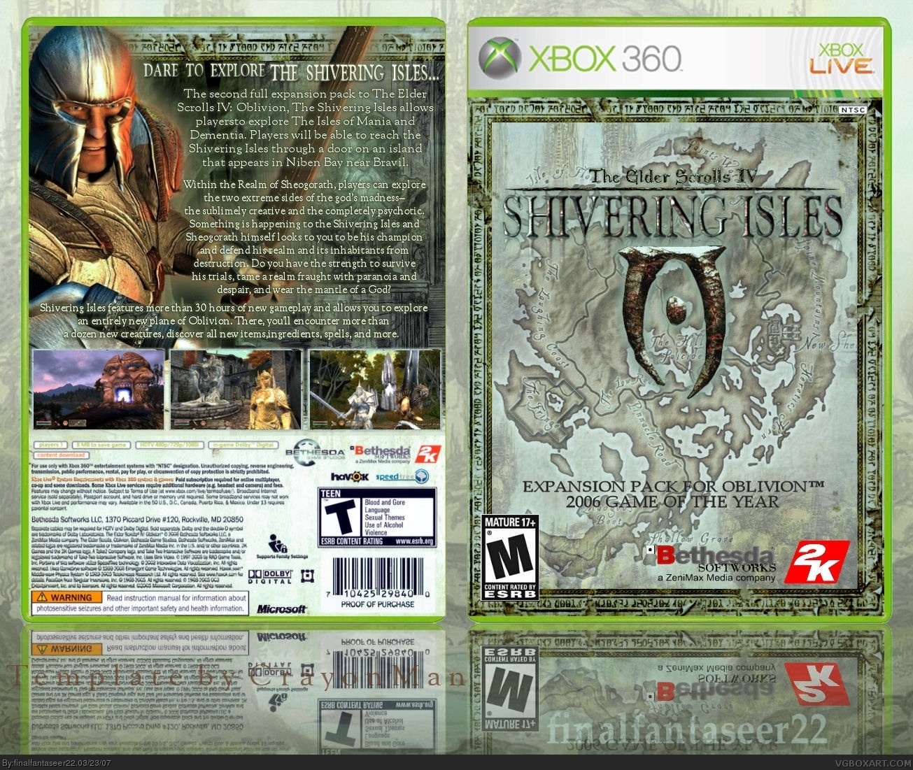 The Elder Scrolls IV: Shivering Isles box cover