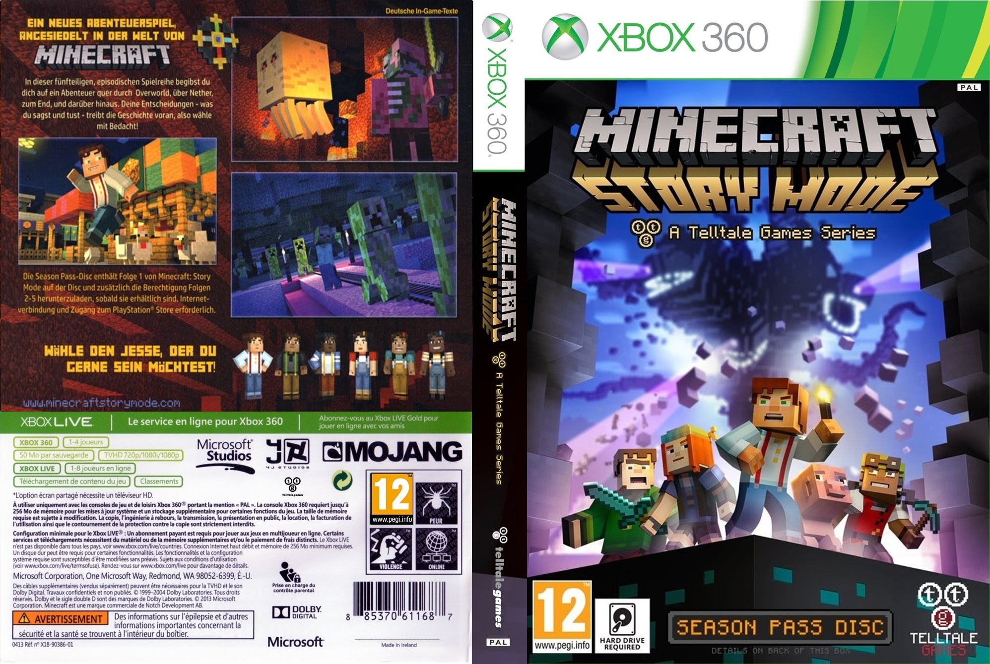 Minecraft: Story Mode box cover