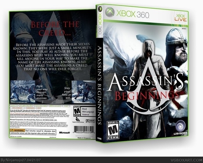Assassin's Beginnings box art cover