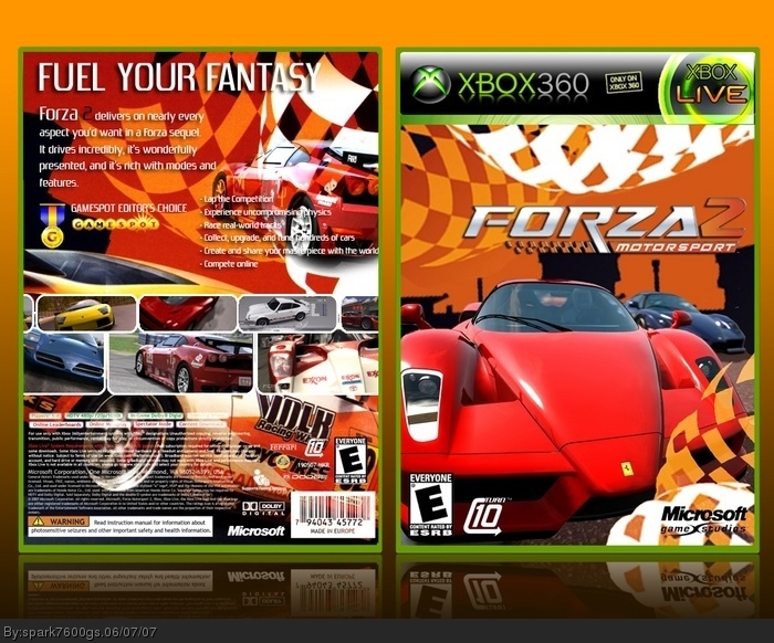 Forza: Motorsport 2 box art cover