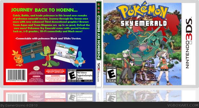 Pokemon Sky Emerald box art cover
