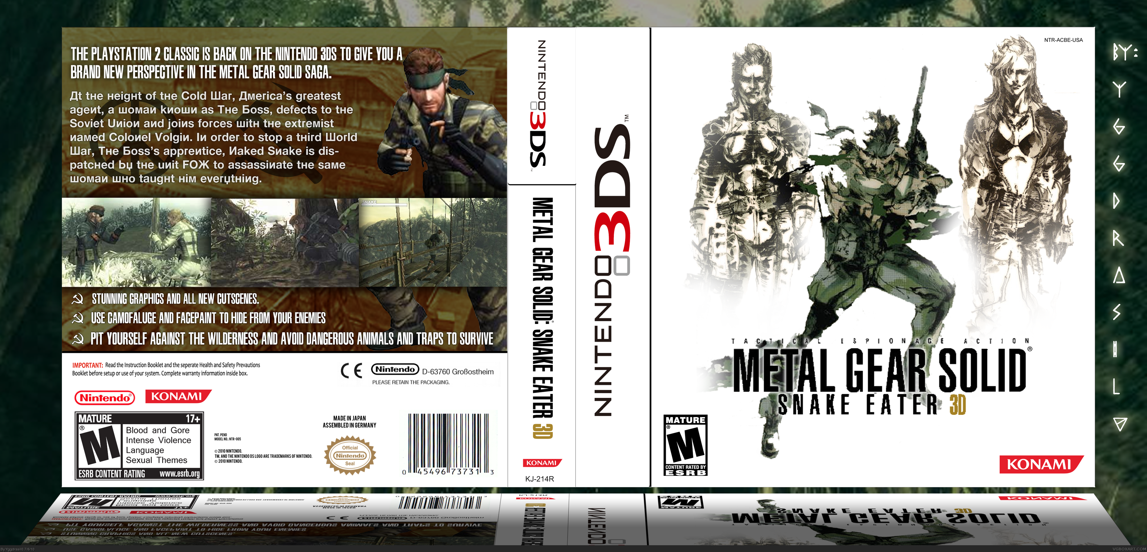 metal gear solid 3 snake eater 3ds