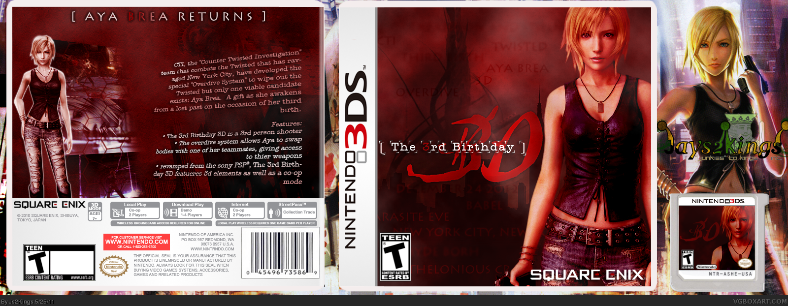 The 3rd Birthday 3D box cover