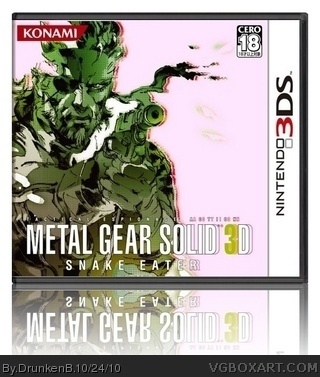 Metal Gear Solid: Snake Eater 3D box cover