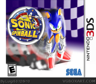Sonic Spinball 3D box cover