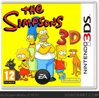 The Simpsons 3d box cover