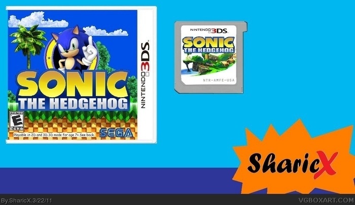 sonic the hedgehog 3D (working tittle) 3DS box art cover