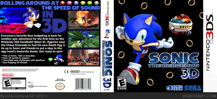 sonic the hedgehog nintendo 3ds